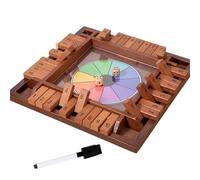 Game di calcolo dei dadi - giocattolo in legno pezzi digitali, stimolazione matematica interattiva, portatile facile da usare, bambino educativo per bambini della scuola di viaggi ideali | Ser