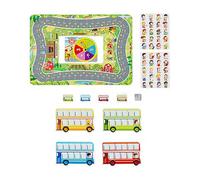 Game Di Matematica - Partita Di Fermata 'autobus | Strade E Aggiunta E Sottrazione | Set Di Apprendimento Per Studenti Elementari, Coinvolgimento Di Giochi Pratici Pratici, Classe O Uso Domestico