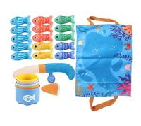 Game Di P-esca In Feltro, Con Tazze Di Impilamento Include, 60x29 Cm, Giocattolo Da Gioco Di Pesce Con 24 Pesci, Giocattoli Da P-esca Elettrica, Per Scuola Materna, I Bambini In Acqua, Vasca, Feste