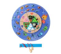 Game di pesca a magnete, giocattolo da pesca magnetico - Attività di apprendimento in età prescolare in legno,Giochi di cattura dei pesci, giocattoli educativi per l'apprendimento della scuola materna
