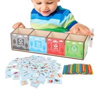 Game Di Smistamento Dei Rifiuti - Giochi Di Smistamento Dei Rifiuti Educativi | Giochi Di Smistamento Per Bambini | Bambini Giocano Set Con Carte Per Il Riconoscimento Della Spazzatura, Attività Di Ri