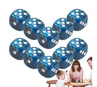 Game Dice, 6 Sided Acrylic Dice Kit, 0.47x0.47x1.47 Inches Lightweight Design, Easy to Read Numbers, Throwing Cubes for Home, Family Gathering, and Bar Competition