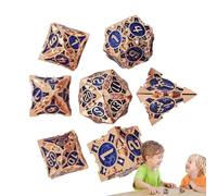 Game Dice Set - Critical Hit Cube Pack, dadi da gioco multisideer | Lucky Number Rollers, 7 X Advanced Funny Portable Kids Toys, set di dadi colorati per giochi da tavolo, riunioni di amici, campeggio