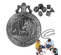 Game Dice Watch Case, Watch Shell Dice Game Set, Retro Dice Game Watch, Role Playing Dice Game, Dice Watch Toy for Parties, Family Gathering Dice Set, Themed Party Dice Watch, Retro Watch Dice Shell