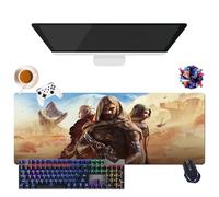 Game Dune Awakening - Tappetino per mouse per gamer XL, uso ufficio, studio e casa, base antiscivolo + superficie morbida (2, 31,5" × 11,8" × 0,12")
