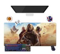 Game Dune Awakening - Tappetino per mouse per gamer XL, uso ufficio, studio e casa, base antiscivolo + superficie morbida (2, 35,4" × 15,7" × 0,12")