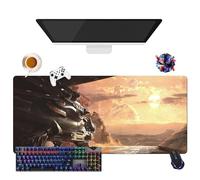 Game Dune Awakening - Tappetino per mouse per gamer XL, uso ufficio, studio e casa, base antiscivolo + superficie morbida (1, 35,4" × 15,7" × 0,12")