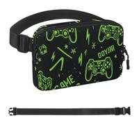 Game End Handle-1062 - Marsupio unisex alla moda, borsa a tracolla sportiva sottile, alla moda, per jogging, escursionismo, escursionismo, donna, uomo, multicolore, 4 x 23 x 15 cm, Multicolore,