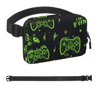 Game End Handle-1063 - Marsupio a tracolla per uomini e donne, borsa da cintura per viaggi, casual, passeggiate, corsa, escursionismo, ciclismo, multicolore, 4 x 23 x 15 cm, Multicolore,
