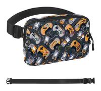 Game End Handle-1065 - Marsupio unisex alla moda, borsa a tracolla sportiva sottile, alla moda, per jogging, escursionismo, escursionismo, donna, uomo, multicolore, 4 x 23 x 15 cm, Multicolore,