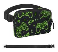 Game End Handle-1066 - Marsupio a tracolla per uomini e donne, borsa da cintura per viaggi, casual, passeggiate, corsa, escursionismo, ciclismo, multicolore, 4 x 23 x 15 cm, Multicolore,