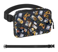 Game End Handle-1071 - Marsupio unisex alla moda, borsa a tracolla sportiva sottile, alla moda, per jogging, escursionismo, escursionismo, donna, uomo, multicolore, 4 x 23 x 15 cm, Multicolore,