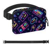 Game End Handle-1075 - Marsupio a tracolla per uomini e donne, borsa da cintura per viaggi, casual, passeggiate, corsa, escursionismo, ciclismo, multicolore, 4 x 23 x 15 cm, Multicolore,