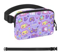 Game End Handle-1077 - Marsupio unisex alla moda, borsa a tracolla sportiva sottile, alla moda, per jogging, escursionismo, escursionismo, donna, uomo, multicolore, 4 x 23 x 15 cm, Multicolore,