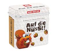 Game Factory 646273 sulle Noci, Il Gioco di Dadi Croccante, Mini Gioco in Pratica Scatola di Metallo, Gioco da Viaggio, per Adulti e Bambini dagli 8 Anni in su