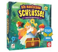 Game Factory 646323 Le Chiavi magiche, Incantevole Dadi 6 Anni Famiglia, Gioco per Bambini, per 2-4 Giocatori, Colore