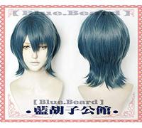 Game Fire Emblem ThreeHouses Byleth Cosplay Wig Long Blue Straight Middle Long Short Heat Resistant Synthetic Hair Wig + Wig Cap Short Wig