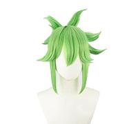 Game Genshin Impact Cosplay Kuki Shinobu Wig Genshin Impact Kuki Shiobu Cosplay Green Ponytail Hair Wigs