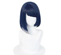 Game Genshin Impact Kujyo Sara Cosplay 35cm Blue Wig with Bangs Women Cosplay Wigs Synthetic Hair Heat Resistant