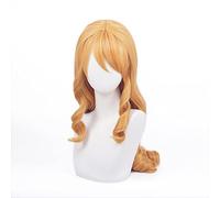 Game Headgear Soraka Cosplay Wig Coffee Sweetheart Skin Headwear Women's Yellow Long Hair