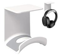 Game Headphone Stand, Wall Mount Hanger, Space Saving Hook, Strong Adhesive Support, Sturdy ABS Material, Ideal For Desk Home Dorm, 2.36x2.17x2.56 Inches