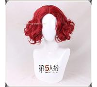 Game Identity V Cosplay Soprintendente Joker Parrucche Red Curly Fluffy Short Fashion Accessori per capelli sintetici