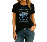 Game Let it Snow of Thrones | Ugly Christmas Sweater - Felpa natalizia da donna, Nero , S
