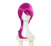 Game lol personaggio kda ahri akali evelynn kaisa cosplay capelli parrucca resistente al calore cosplay parrucca+parrucca cosplay party rose rosso