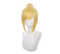 Game Lux Cosplay Wig Lux Women Golden Long Detachable Ponytail Hair Wig + Wig Cap