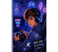 Game mode on-A cool gaming notebook for boys: Gamer boys&video game lovers, school &everyday notes