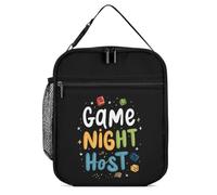 Game Night Host - Borsa termica per il pranzo, con manico rimovibile, per viaggi, lavoro, picnic