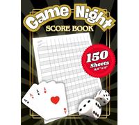 Game Night Score Book: 150 Sheets of 8.5 x 11 for Family Games with Ample Space for Notes | Gaming Log Book | Blank Scorekeeping Pages