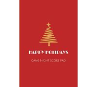 Game Night Score Book | Christmas Themed | Holidays | Travel sized | Gaming Log Book For Family Games |100 pages