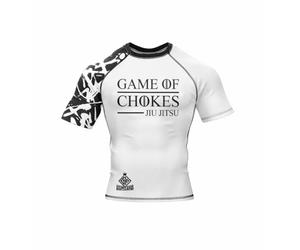 Game of Chokes BJJ Rashguard Grapple Kings MMA no gi Jiujitsu Grappling Brasiliano, Rosso, S