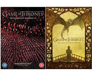 Game of Thrones - Complete Season 1-5 DVD Collection + Special Features - HBO medieval fantasy drama based on the bestselling novel series 'A Song of Ice and Fire' by George R.R. Martin