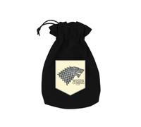 Game of Thrones - Custodia per dadi Stark di Q Workshop | Borsa per dadi in cotone con licenza ufficiale | Può contenere fino a 63 dadi