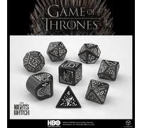 Q Workshop Game Of Thrones Nights Watch Dice Set 8 Argento Bambini