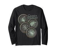 Game of Thrones House Sigils Stacked Coins Maglia a Manica