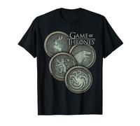 Game of Thrones House Sigils Stacked Coins Maglietta