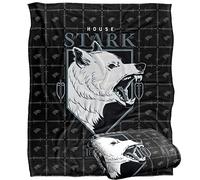 Game Of Thrones House Stark Coperta super morbida al tatto setoso - 152 x 127 cm