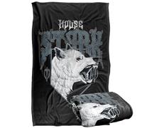 Game Of Thrones House Stark Wolf Coperta super morbida al tatto setoso - 91 x 147 cm