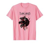 Game of Thrones House Targaryen Maglietta, Uomo, Rosa, XL