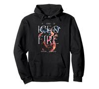 Game of Thrones Ice And Fire Drogon Versus Ice Dragon Felpa con Cappuccio