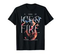 Game of Thrones Ice And Fire Drogon Versus Ice Dragon Maglietta