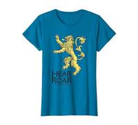 Game of Thrones Lannister Hear Me Roar Maglietta, Donna, Zaffiro, S