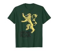 Game of Thrones Lannister Hear Me Roar Maglietta, Uomo, Verde Foresta, XL