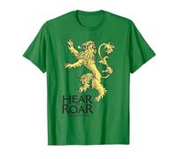 Game of Thrones Lannister Hear Me Roar Maglietta, Uomo, Verde Mela, M