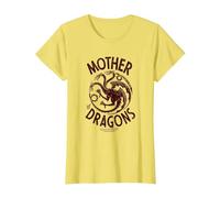 Game of Thrones Mother of Dragons Maglietta, Donna, Limone, L