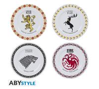 GAME OF THRONES - Set of 4 Plates - Houses
