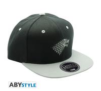 GAME OF THRONES - Snapback Cap - Black & Grey - "Stark"